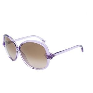 Tom Ford Ingrid Sunglasses TF163 78F purple translucent frame